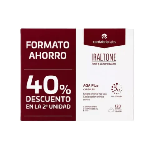Iraltone AGA Plus Capsules Duplo 120 caps