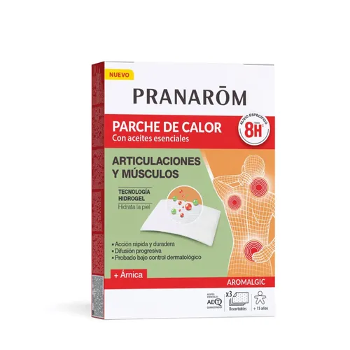 Pranarom Parches Térmicos Articulaciones y Músculos 3 parches