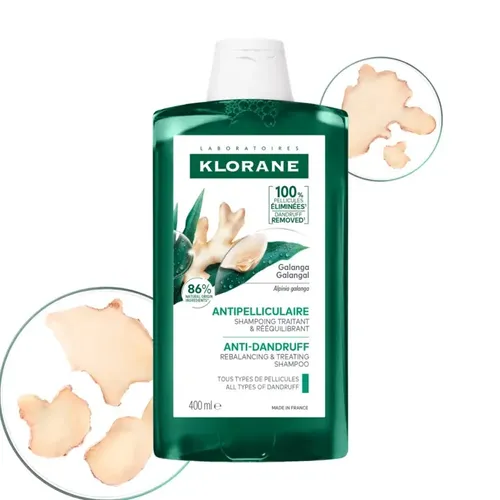 KLORANE CHAMPU REEQUILIBRANTE A LA GALANGA 400 ML