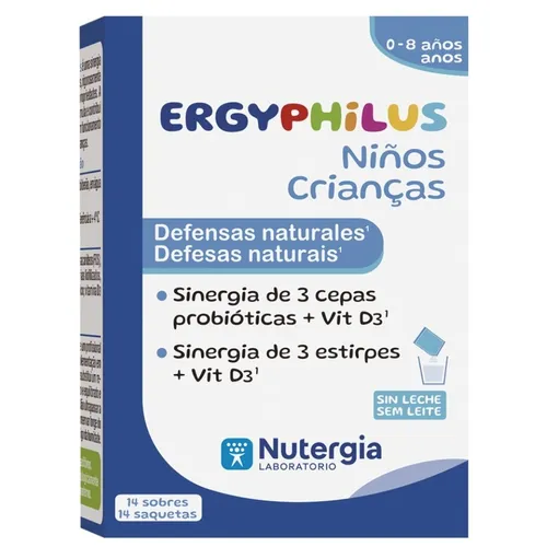 Nutergia ergyphilus niños 14 sobres refrigeracion