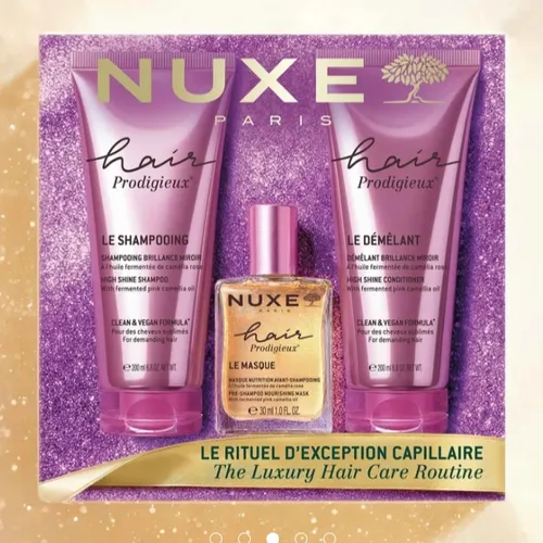 NUXE Cofre Navidad Hair Prodigieux Rutina Capilar de Lujo