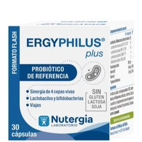Nutergia ERGYPHILUS PLUS 30 Cápsulas | Probióticos