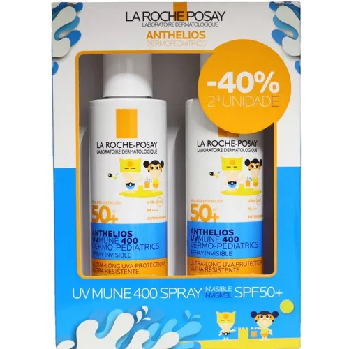 ANTHELIOS UVMUNE 400 DERMO-PEDIATRICS  SPF50+ PACK SPRAY invisible 200ml+2000ml