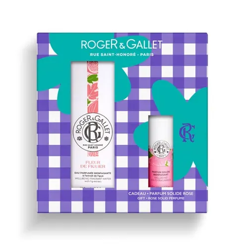 ROGER & GALLET COFRE AGUA PERFUMADA FLOR DE HIGUERA 00ML + PERFUME SÓLIDO ROSE 5G