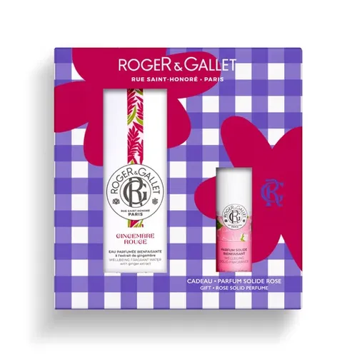 ROGER & GALLET COFRE AGUA PERFUMADA GINGEMBRE 100ML + PERFUME SÓLIDO ROSE 5G