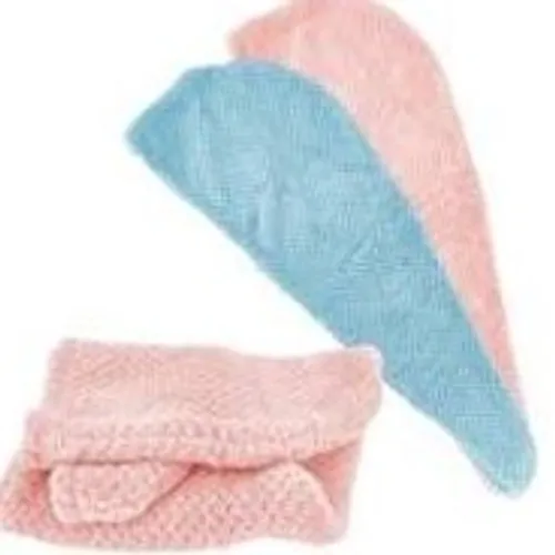 MARIETA HAIRSTYLE TOALLA TURBANTE  MICROFIBRA AZUL/ROSA