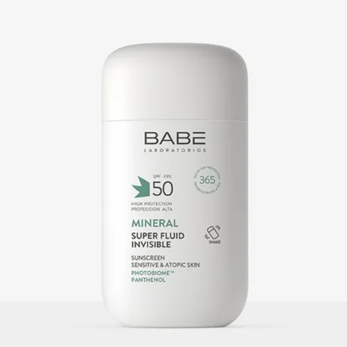 BABE LABORATORIOS FOTOPROTECTOR MINERAL SUPER FLUID INVISIBLE  SPF50+ 50ml