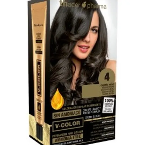 Thader PHARMA COLORACION PERMANENTE S/AMONIACO  Nº 4   CASTAÑO MEDIO
