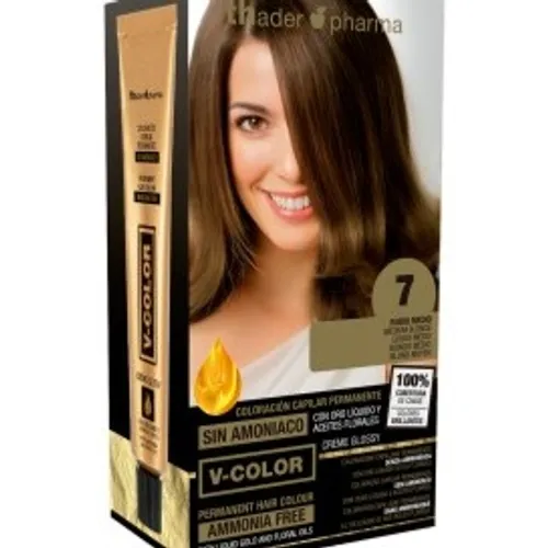 Thader PHARMA COLORACION PERMANENTE S/AMONIACO  Nº 7 RUBIO MEDIO