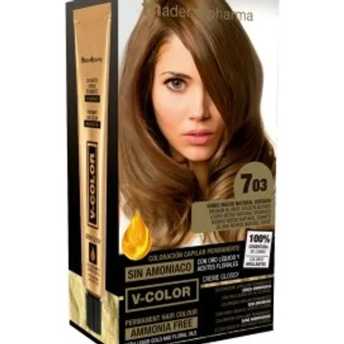 Thader PHARMA COLORACION PERMANENTE S/AMONIACO  Nº 7,03  RUBIO MEDIO NATURAL DORADO.