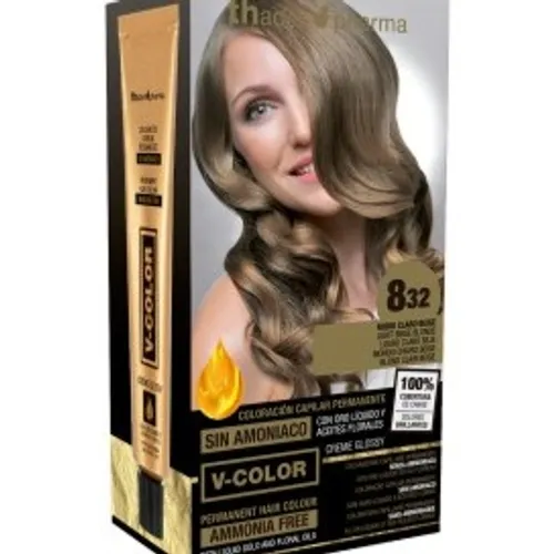 Thader PHARMA COLORACION PERMANENTE S/AMONIACO  Nº 8.32 RUBIO CLARO BEIGE.