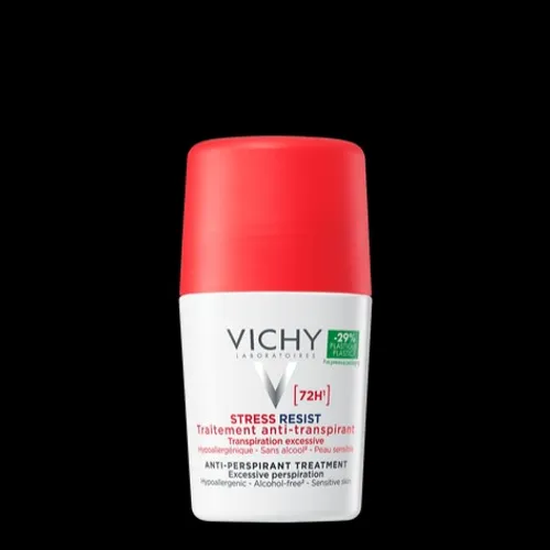 VICHY DESODORANTE STRESS RESIST  TRATAMIENTO INTENSIVO ANTI-TRANSPIRANTE 72h.  50ml