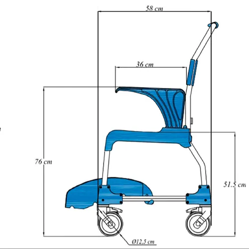 TECNIMOEM SILLA DE DUCHA Y BAÑO MOEM