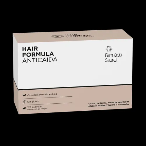 Hair formula  120 cápsulas con tecnología softgel  nan