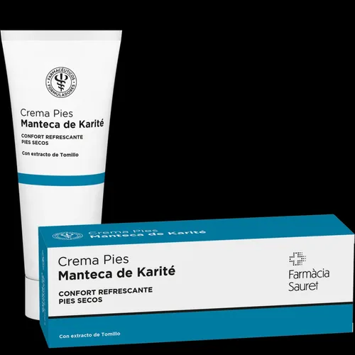 Crema pies  manteca de karité  confort refrescante  pies secos  tubo 100 ml