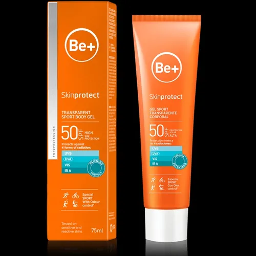 Be+ Gel Sport Transparente Corporal SPF50 75ml