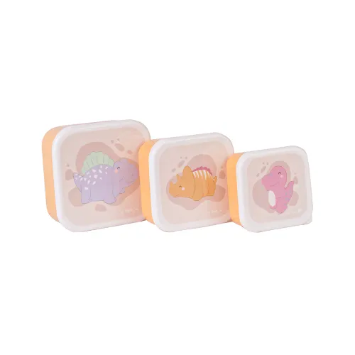 Set de 3 cajitas para el almuerzo DINOSAURIOS SARO BABY
