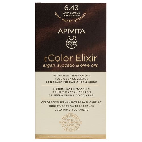 Apivita hair color kit n6.43
