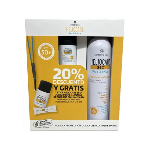 Helio 360 pack pediatric stick + trans. spray