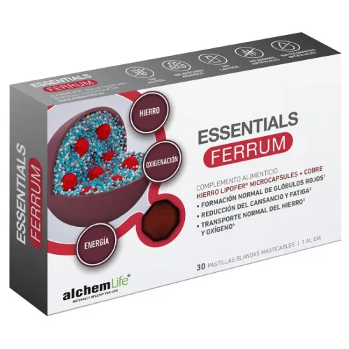 Essentials ferrum 30 pastillas blandas masticables