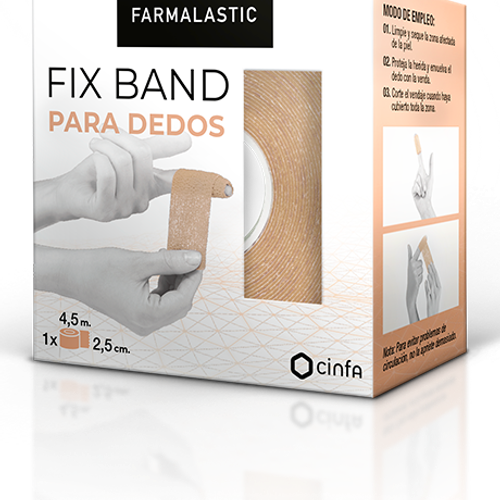 Farmalastic Fixband para dedos color carne