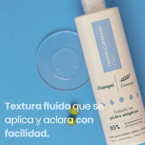 Champú de guisante para cuero cabelludo sensible Green Cornerss 300 ml