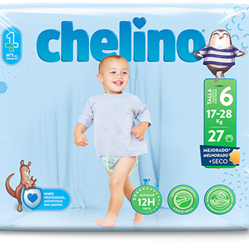 Chelino Pañal Inf T/6 17-28 Kg 27 Un