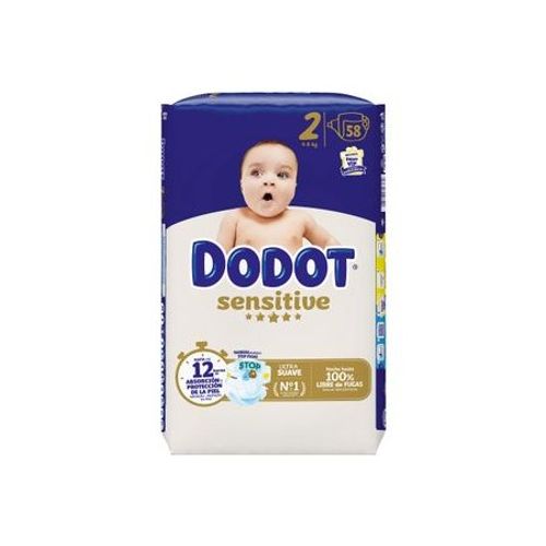 Pañales Dodot Sensitive T2 4-8 kg 58 unidades