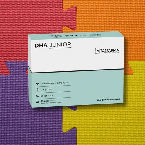DHA Junior 45 pececillos de gominola masticables Vitasfarma Roberto Gimeno