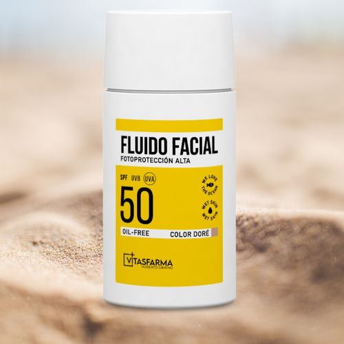 Fluido facial SPF 50+ doré 50 ml Vitasfarma Roberto Gimeno