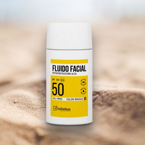 Fluido facial SPF 50+ color bronze 50 ml Vitasfarma Roberto Gimeno