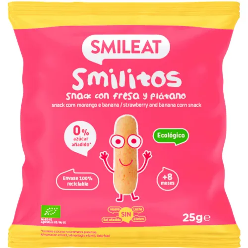 Smileat Smilitos de Fresa y plátano