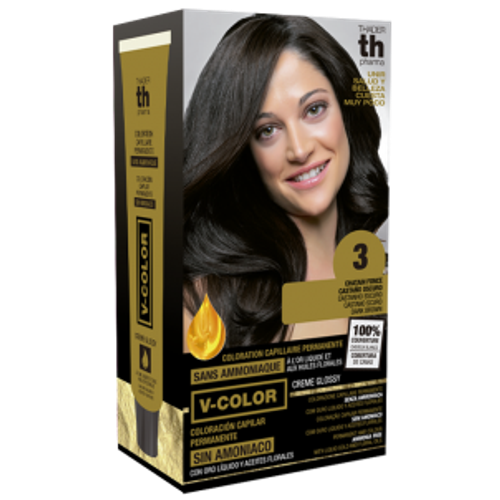 Kit Tinte en casa TH pharma 3 castaño oscuro