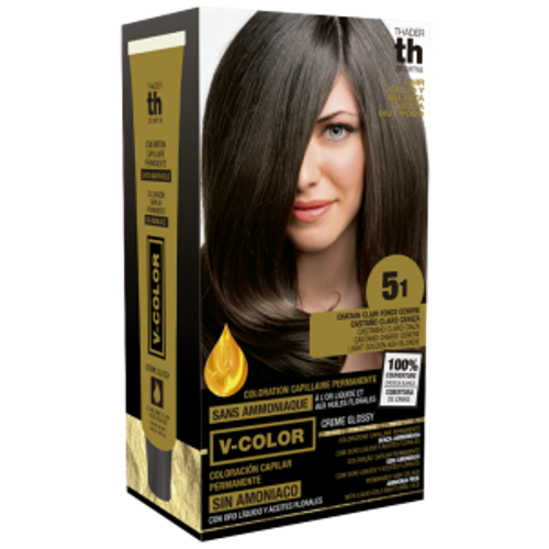 Kit Tinte en casa TH pharma 51 castaño claro ceniza