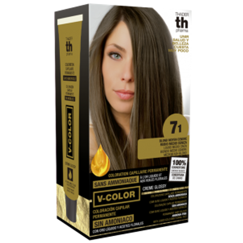 Kit Tinte en casa TH pharma 71 rubio medio ceniza