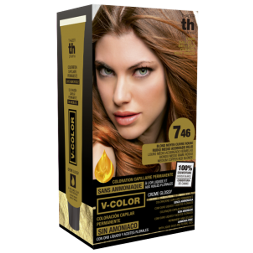 Kit Tinte en casa TH pharma 746 rubio medio cobre rojo