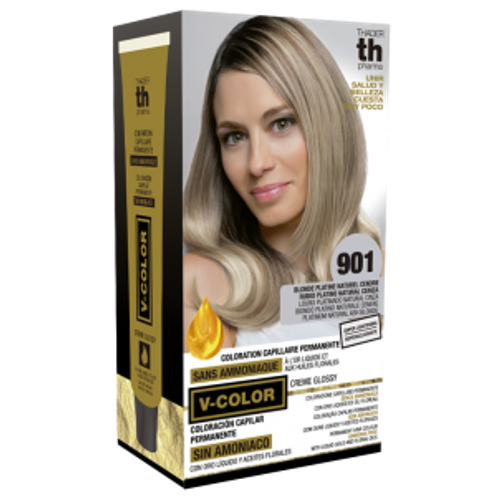 Kit Tinte en casa TH pharma 901 rubio platino natural ceniza