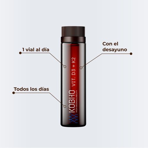 Kobho Vitamina D3 + K2 20 viales