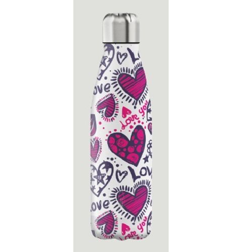 Ampolla acer reciclat 500 ml - love