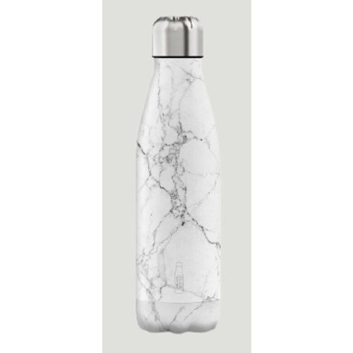 Ampolla acer reciclat 500 ml - marbre blanc