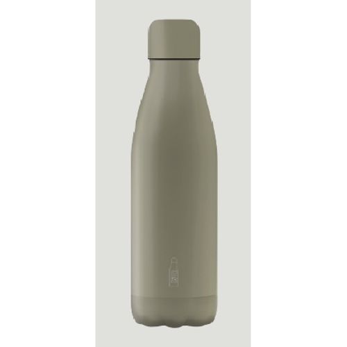 Ampolla acer reciclat 500 ml - gris fosc