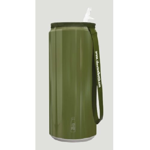 Llauna acer reciclat 450 ml - verd militar