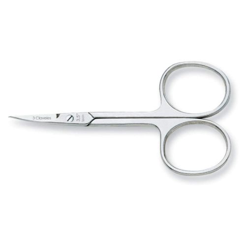 3 Claveles Tijera de uñas curva 9 cm