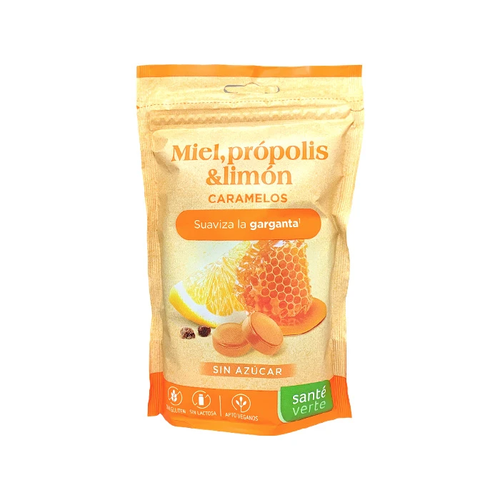 Santé Verte Caramelos Miel, Própolis y Limón Bolsa 60g