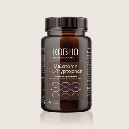 Kobho Melatonina + L-Triptófano 60 Cápsulas