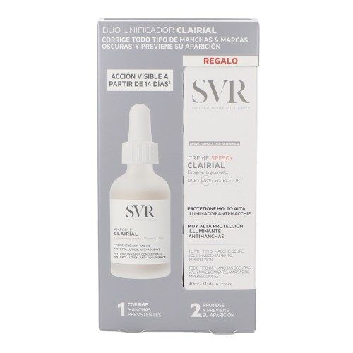 SVR Set Clairal Ampoule 30 Ml + Crema Clairal SPF50+ 40 Ml