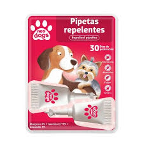 NEO DOGS PIPETAS REPELENTES INSECTOS 2 UNIDADES