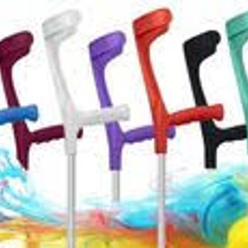 Muleta aluminio roja