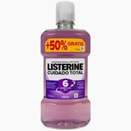 Listerine Cuidado Total 500ml + 250ml Gratis