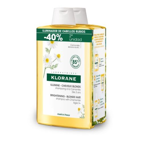 Klorane Champú Camomila Pack 2x400ml